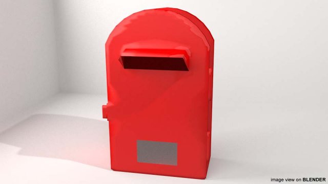 mailbox - type 1 3D Модель .c4d .max .obj .3ds .fbx .stl .blend 
