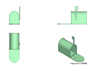 mailbox - type 2 3D Model