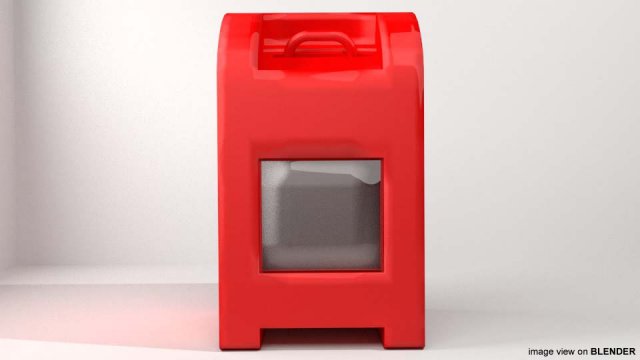 mailbox - type 3 3D 모델 .c4d .max .obj .3ds .fbx .stl .blend 