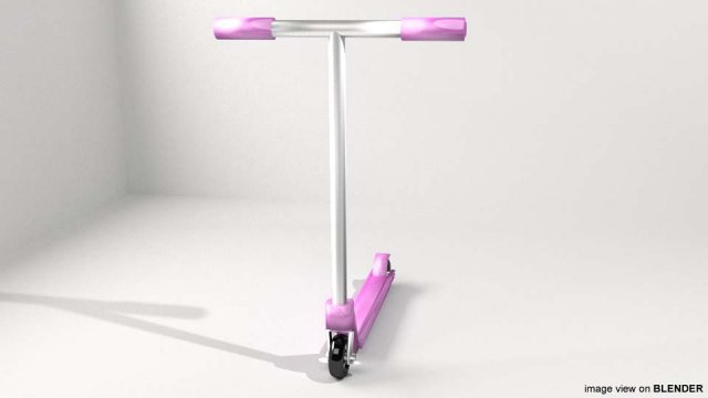 kick scooter - type 1 Modello 3D .c4d .max .obj .3ds .fbx .stl .blend 