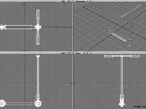 kick scooter - type 1 3D Model