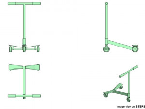 kick scooter - type 3 Modello 3D
