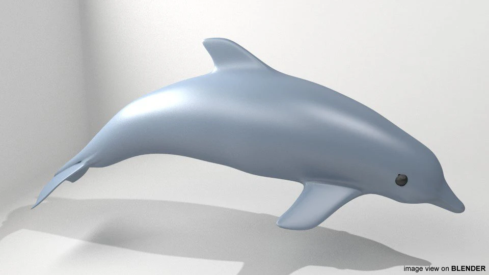 oceanic dolphin 3D Model .c4d .max .obj .3ds .fbx .stl .blend 