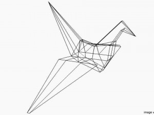 origami - bird 3Dモデル