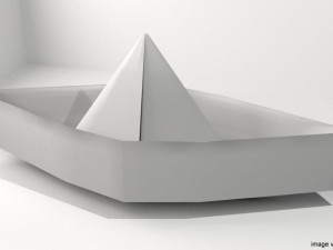 origami - boat 3D Model