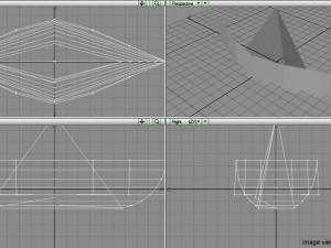 origami - boat Modelo 3D