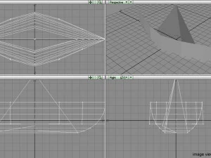 origami - boat 3D Model