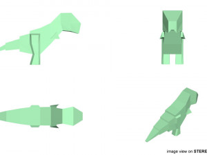origami - dinosaur 3D-Modell