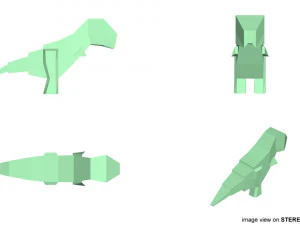 origami - dinosaur 3D Model