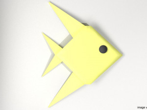 origami - fish 3D-Modell