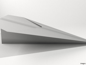 origami - plane Model 3D