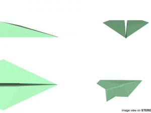 origami - plane 3D Model