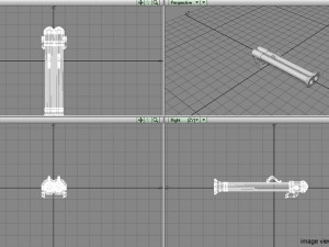cannon - double barrel 3D Model