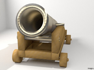 cannon - fort siege 3Dモデル