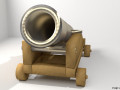 Cannon - Fort Siege 3D-Modell