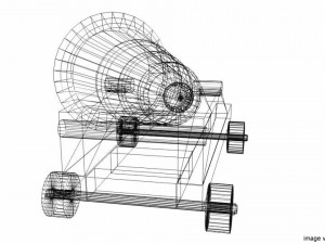 cannon - fort siege Model 3D