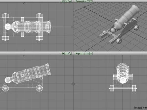 cannon - fort siege 3D Model