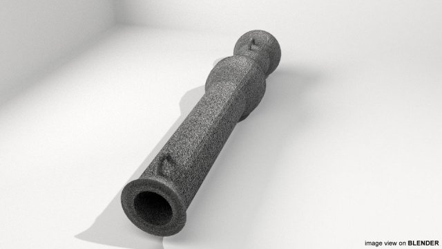 handcannon 3D-Modell .c4d .max .obj .3ds .fbx .stl .blend 