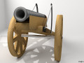 Cannon - Malacca Meriam 3D-Modell