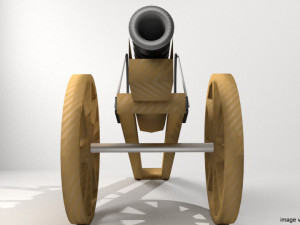 cannon - malacca meriam Modelo 3D