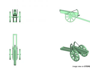 cannon - malacca meriam 3D Model
