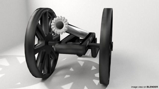 cannon - malay lela 3D Model .c4d .max .obj .3ds .fbx .stl .blend