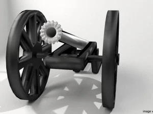大炮 - 马来莱拉 3D 模型