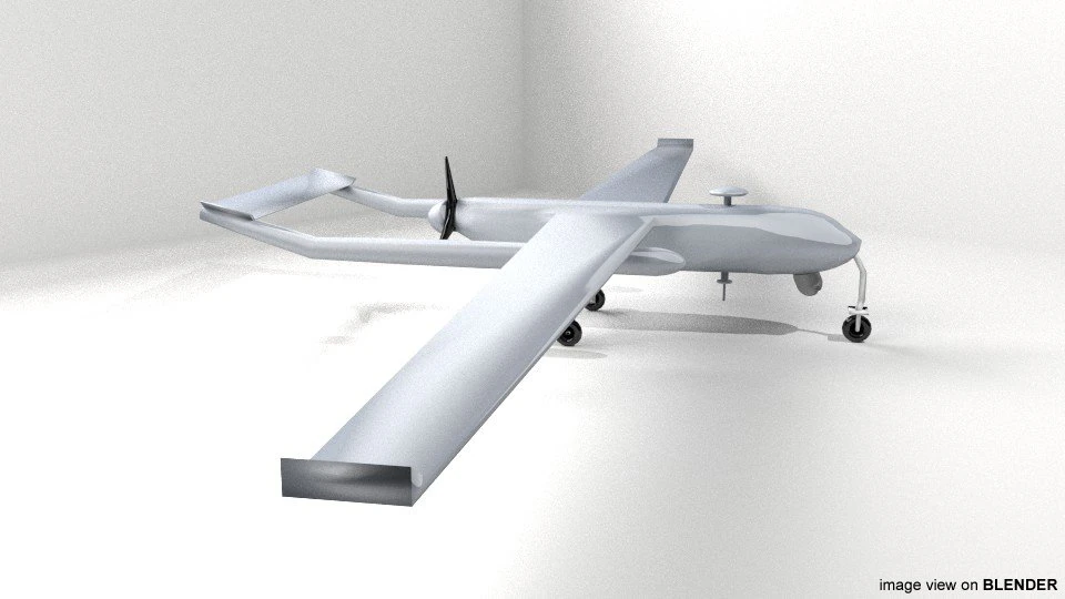 drone - shadow 3D Model .c4d .max .obj .3ds .fbx .stl .blend