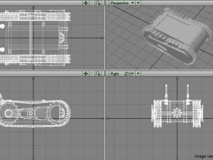 drone - robot tank 3D Model