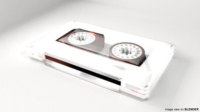 cassette audio tape Modelo 3D .c4d .max .obj .3ds .fbx .stl .blend 