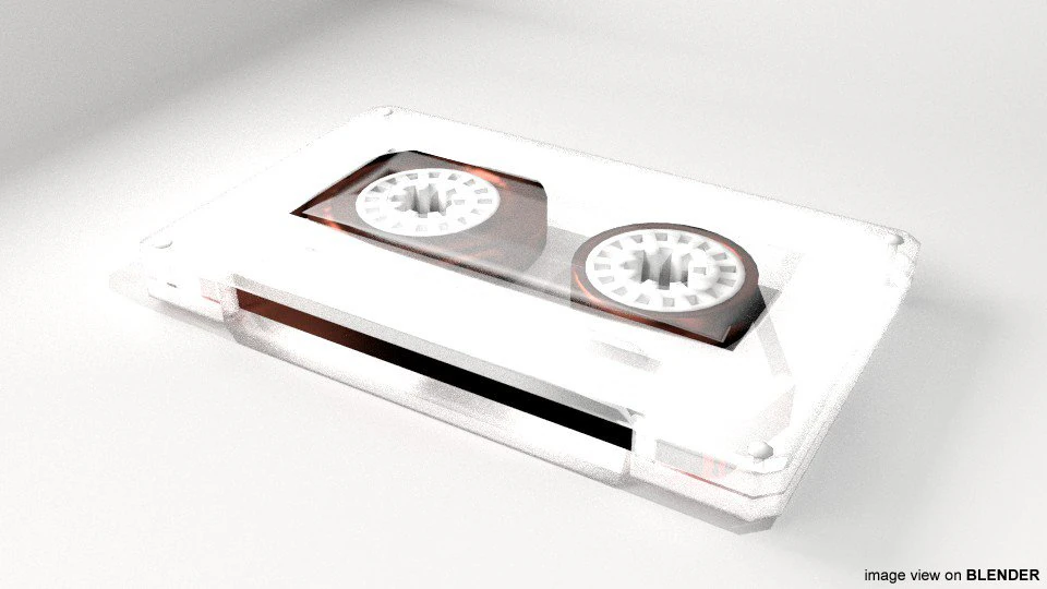 cassette audio tape 3D Model .c4d .max .obj .3ds .fbx .stl .blend 