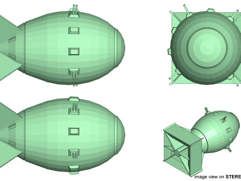 Atomic Bomb - Fatman 3D Модель