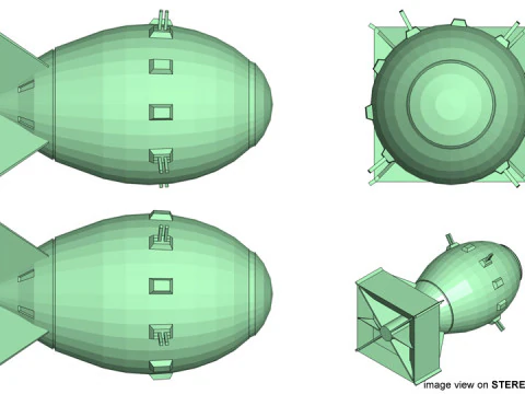 Atomic Bomb - Fatman 3D Model