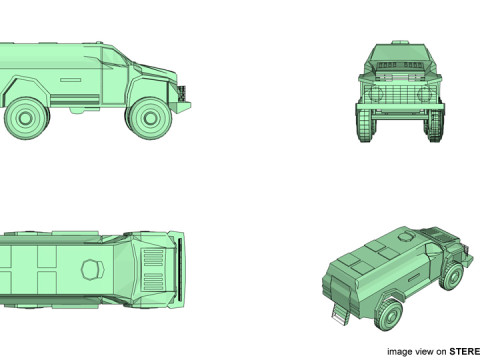 Armored Car - 1st WIN 3D Model
