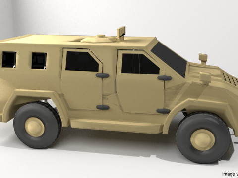 Armored Car - AMZ Wildboar Modelo 3D