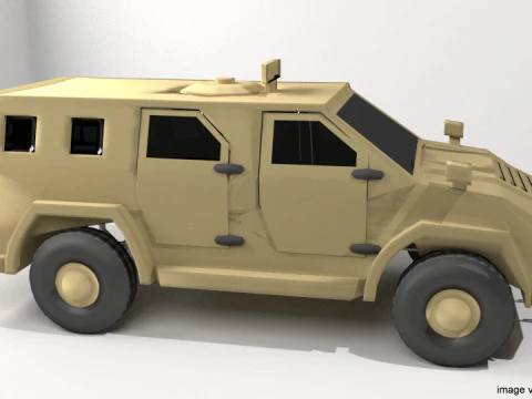 Mobil Lapis Baja - AMZ Wildboar Model 3D