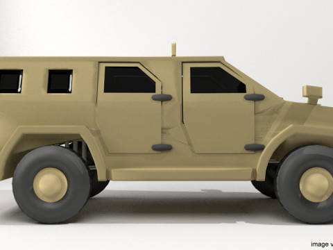 Armored Car - AMZ Wildboar 3D Modell