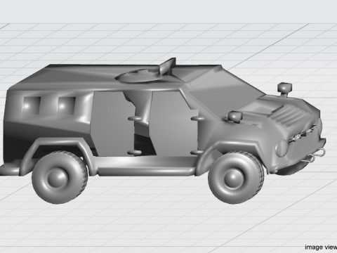 Armored Car - AMZ Wildboar 3D Modell