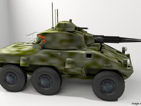 Armored Car - Cascavel 3D Модель