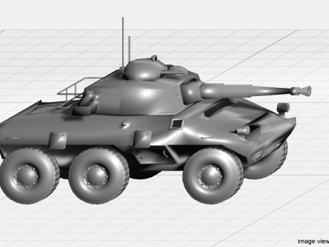 Armored Car - Cascavel 3D Model