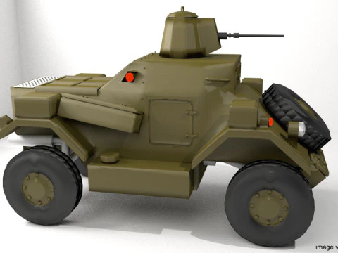 Броньований автомобіль - Daimler Dingo 3D Модель