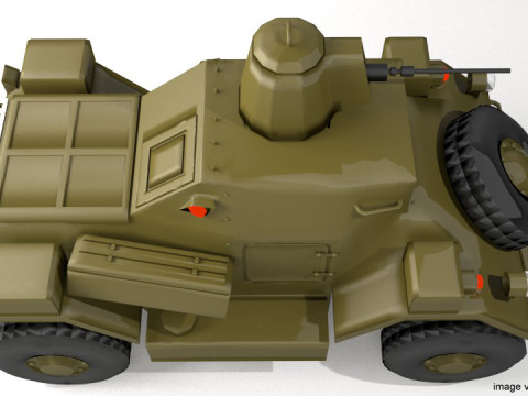 Armored Car - Daimler Dingo Modelo 3D