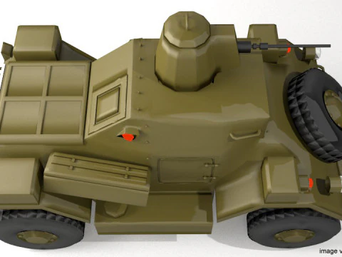Armored Car - Daimler Dingo 3D Model