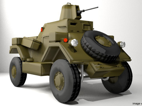Armored Car - Daimler Dingo Modelo 3D