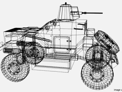 Armored Car - Daimler Dingo 3D Model