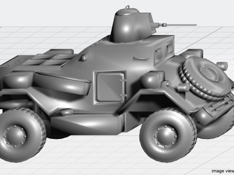 Armored Car - Daimler Dingo Modelo 3D