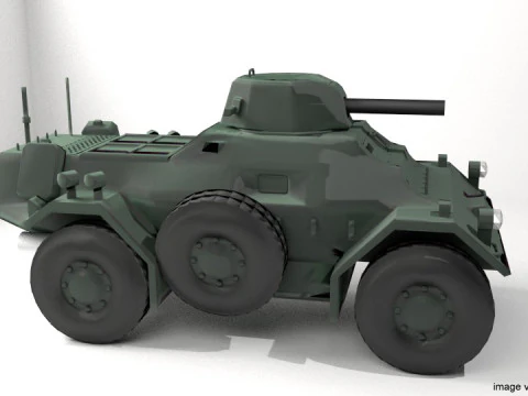 Armored Car - Ferret 3D Model
