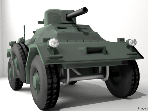 Armored Car - Ferret 3D 模型