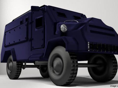 Armored Car - Humberette Modello 3D