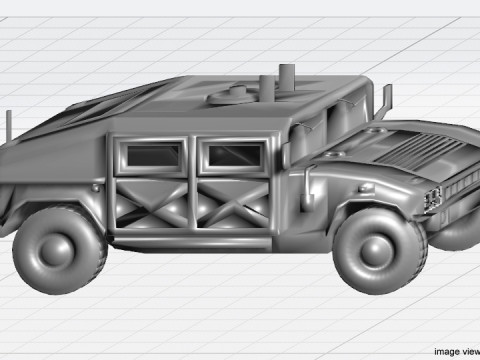 Armored Car - Humvee 3D Model